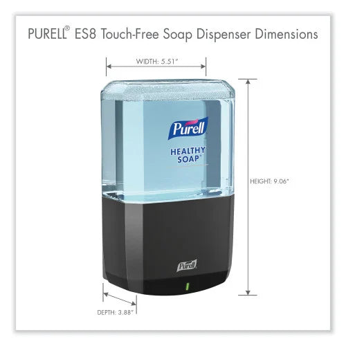 PURELL ES8 Soap Touch-Free Dispenser, 1,200 mL, 5.25 x 8.8 x 12.13, Graphite (773401)