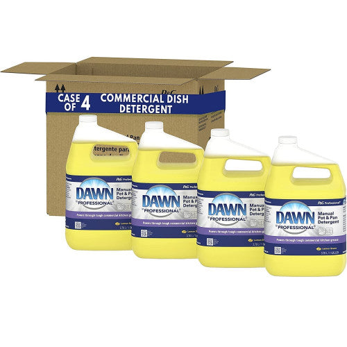 Dawn® Pro Manual Pot & Pan Dish Soap, Lemon, 1 Gal., 4 Jugs (PGC57444CT)