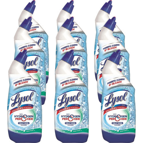 Lysol® Toilet Bowl Cleaner w/Hydrogen Peroxide, 24 oz., 9 Bottles (98011)