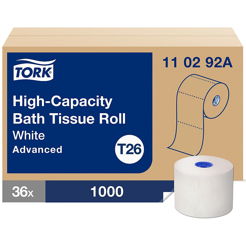 Tork® High-Capacity 2-Ply Toilet Paper, White, 36 Rolls (110292A)