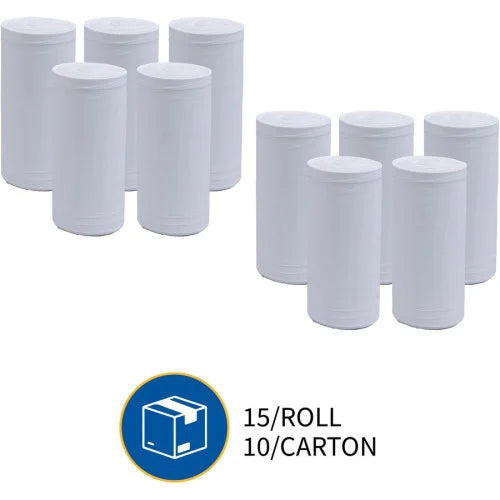 Genuine Joe Heavy-Duty Tall Kitchen Trash Bags Small Size - 13 gal Capacity - 31" Length x 24" Width x 0.85 mil (22 Micron) Thickness - Low Density - White - Kitchen - Recycled - 150/Box - 1 / Carton (GJO02312)