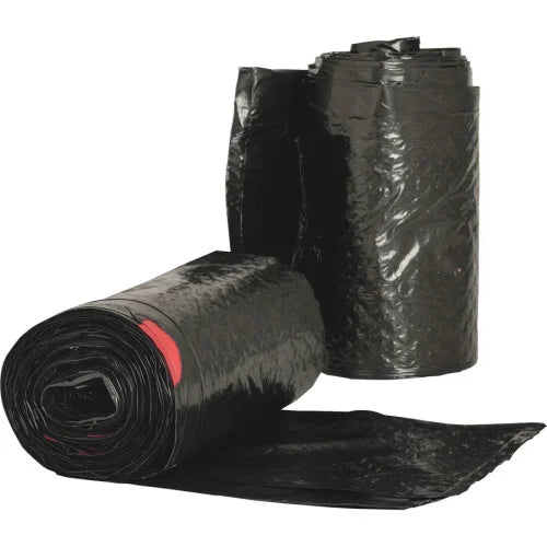 Genuine Joe Flexible Drawstring Trash Can Liners Medium Size - 30 gal Capacity - 32" Length x 30" Width x 1.05 mil (27 Micron) Thickness - Low Density - Drawstring Closure - Black - Resin - 42/Box - 1 / Carton (GJO01230)