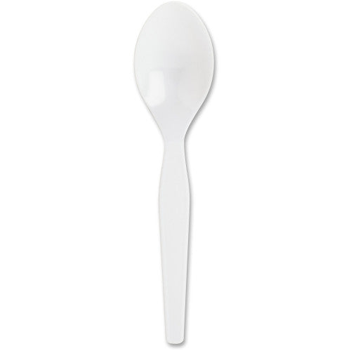 Genuine Joe Heavyweight Disposable Spoons 1 Piece(s) - Spoon - 1 x Spoon - Disposable - White - 1000 / Carton (GJO30402)