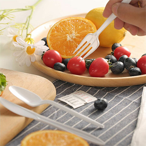 Genuine Joe 6-Piece Fork/Knife/Spoon Utensil Kit 250 Piece(s) - Cutlery Set - 1 x Spoon - 1 x Fork - 1 x Knife - Disposable - Polypropylene - White - 250 / Carton (GJO58943)