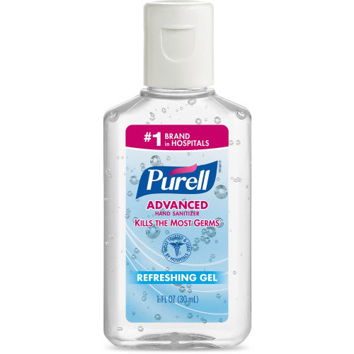 Purell® Advanced Hand Sanitizer Gel, Flip Top Bottle, 1 oz., 250 Bottles (39012C250)