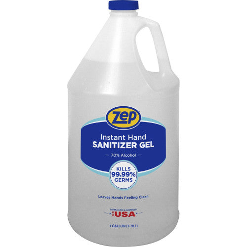 Zep Hand Sanitizer Gel Clean Scent - 1 gal - Kill Germs - Hand - Clear - Residue-free - 1 Each (355824)