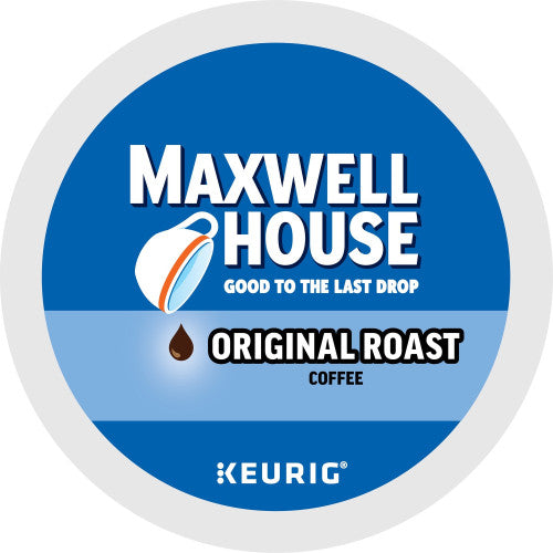 Maxwell House K-Cup Original Roast Coffee Compatible with Keurig Brewer - Medium - K-Cup - 24 / Box (8043)