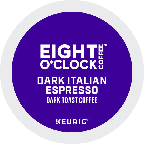 Eight O'Clock® K-Cup Dark Italian Espresso Coffee Compatible with Keurig Brewer - Dark - K-Cup - Italian Roast, Arabica - 24 / Box (0631)