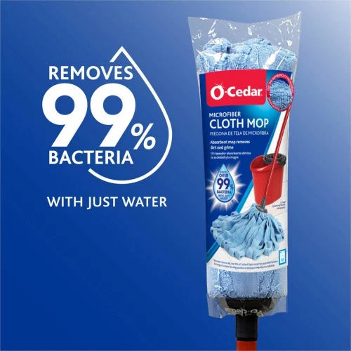 O-Cedar Microfiber Cloth Mop MicroFiber Head - Absorbent, Soft, Machine Washable, Reusable, Refillable - Multi - 1 Each (133582)