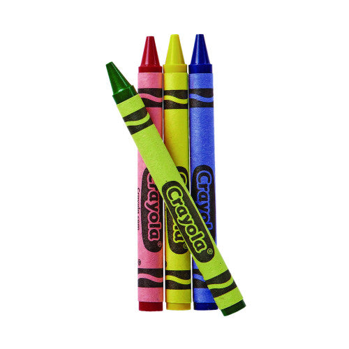 Crayola Classic Color Cello Pack Party Favor Crayons, 4 Colors/Pack, 360 Packs/Carton (520083)