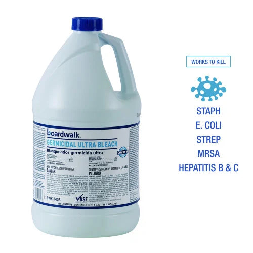 Boardwalk® Germicidal Ultra Bleach, 6 Gallon Bottles (BWK3406)