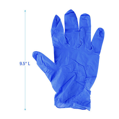 Boardwalk® Disposable Nitrile Gloves, 4 mil, Medium, Blue, 1000/CT (BWK380MCTA)