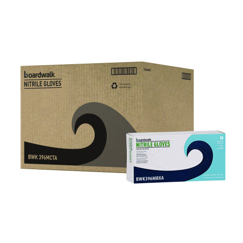 Boardwalk® Disp Powder-Free Nitrile Gloves, M, Blk, 4.4 mil, 1000/CT (BWK396MCTA)
