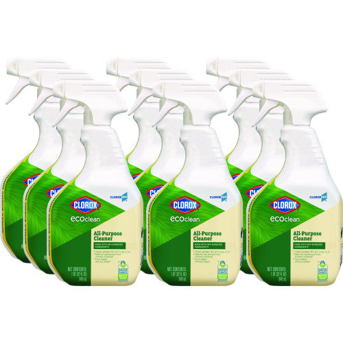 Clorox Pro EcoClean All-Purpose Cleaner, Unscented, 32 oz Spray Bottle, 9/Carton (60276CT)