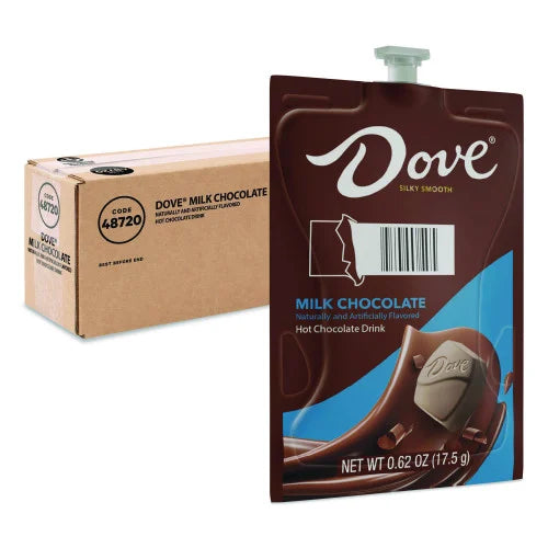 Dove® Hot Chocolate Freshpack, Milk Chocolate, 0.62 oz. Pouch, 36 Pouches (LAV48720)