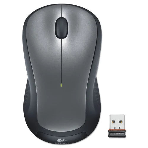 Logitech M310 Wireless Mouse, 2.4 GHz Frequency/30 ft Wireless Range, Left/Right Hand Use, Silver/Black (910001675)