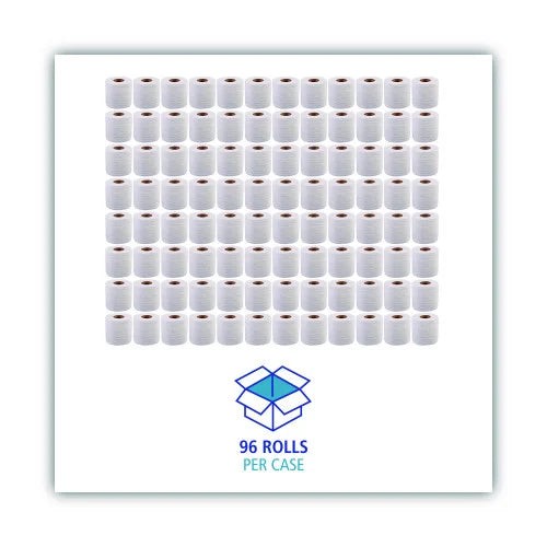 Boardwalk® Standard Toilet Paper, 2-Ply, 500 Sheets, 96 Rolls (BWK6145)