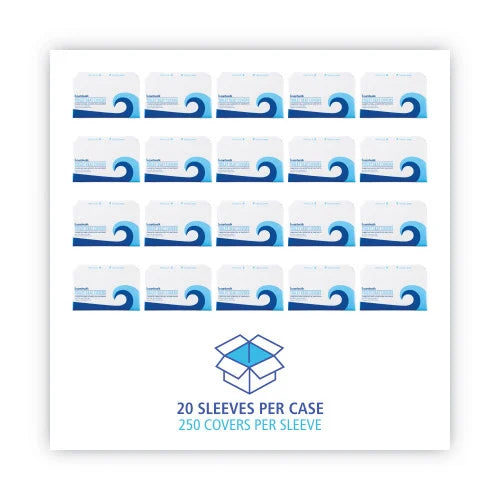 Boardwalk® Toilet Seat Covers, White, Half-Fold, 5000 Covers (BWKK5000B)