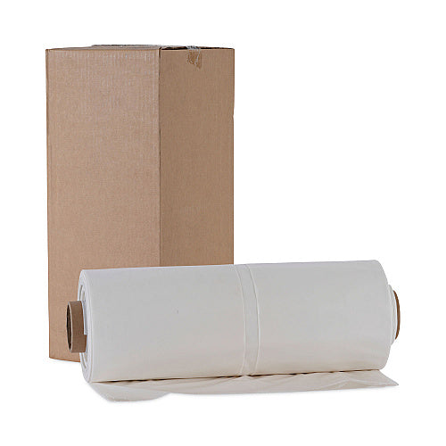Boardwalk Industrial Drum Liners Rolls, 60 gal, 2.7 mil, 38" x 63", Clear, 50/Carton (BWKD38634CL)