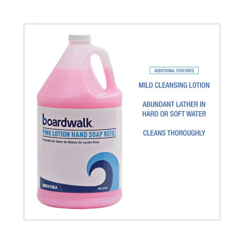 Boardwalk® Mild Cleansing Pink Lotion Soap, Cherry, 1 Gallon (BWK410EA)