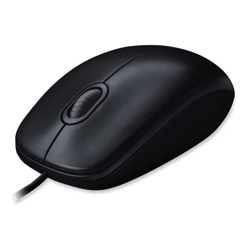 Logitech B100 Optical USB Mouse, USB 2.0, Left/Right Hand Use, Black (910001439)
