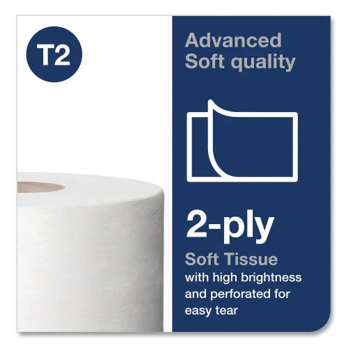 Tork® Jumbo Jr. Toilet Paper, 2-Ply, White, 751-ft., 12 Rolls (12024402)