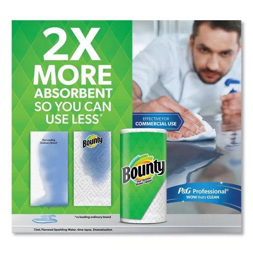 Bounty® Kitchen Paper Towels, 2-Ply, 90 Sheet Roll, 12 Rolls (08664)