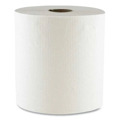 Boardwalk® Hardwound Paper Towel Rolls, White, 700-ft, 6 Rolls (BWK700W)