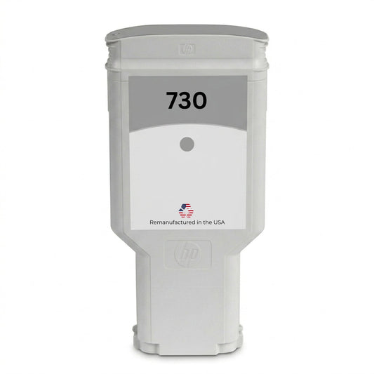 U.S. Remanufactured for HP 730 300ml (P2V72A) Gray Ink Cartridges