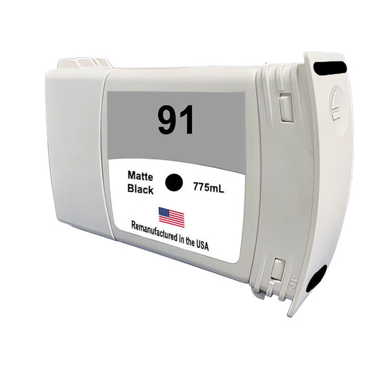 U.S. Remanufactured for HP 91 775mL (C9464A) Matte Black Ink Cartridge